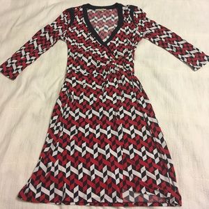 Faux wrap dress like new S